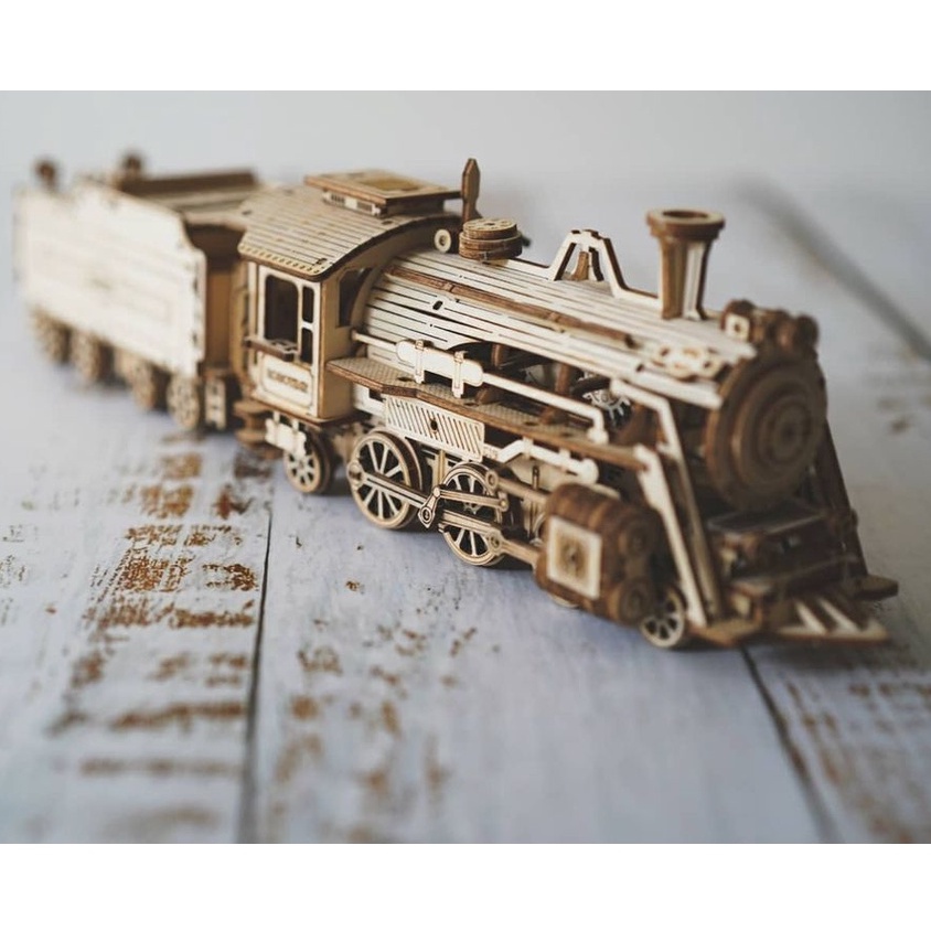Mô Hình Gỗ 3D Lắp Ráp ROBOTIME Xe Lửa Prime Steam Express MC501