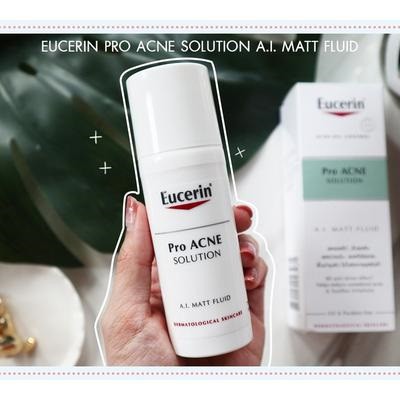 Kem kiềm dầu và giảm mụn Eucerin ProAcne Solution A.I Matt Fluid 50ml