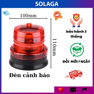 Đèn cảnh báo năng lượng mặt trời SOLAGA HT466, đèn cảnh báo đế nam châm