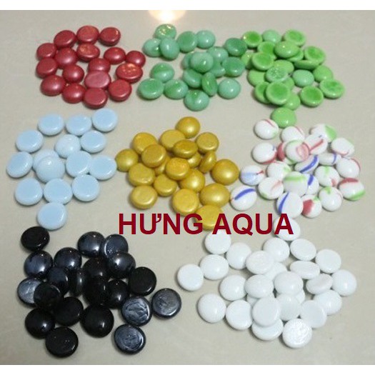 Sỏi thủy tinh màu trang trí bể cá, chậu cây, trải nền tiểu cảnh, decor không gian sống siêu rẻ