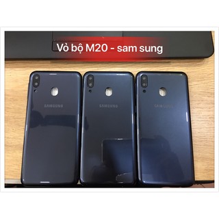 Vỏ Bộ samsung M20,kèm kính camera (Xương + Lưng )