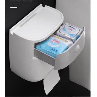 Hộp đựng giấy vệ sinh 2 ngăn Ecoco