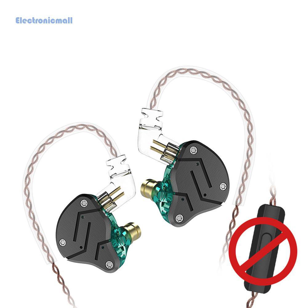 ElectronicMall01 KZ ZSN In Ear Earbuds 1DD 1BA Hybrid Driver Unit 3.5mm Wired Headphones