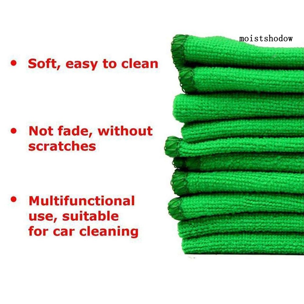 Set 10 Khăn Vi Sợi 25x25cm Dùng Để Lau Chùi Vệ Sinh Ô Tô Đa Năng Tiện Dụng