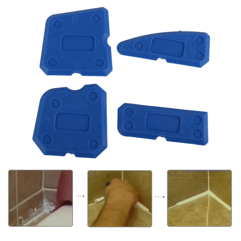 Set 4 Công Cụ Hỗ Trợ Trét Keo Silicon Chuyên Dụng