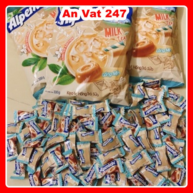 Gói Kẹo Alpenliebe💖FREESHIP💖 hồng trà sữa và bưởi mật ong 330g