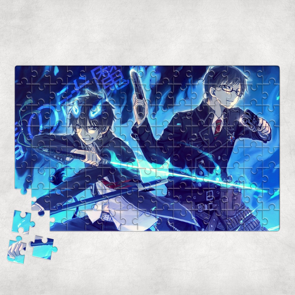 Tranh ghép hình A4, A5 Anime, xếp hình BLUE EXORCIST - Mẫu 1