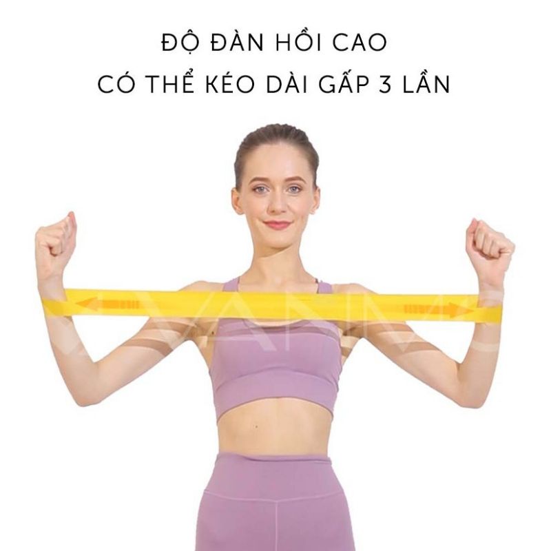 Dây kháng lực mini band, dây cao su miniband tập chân mông, phụ kiện tập gym