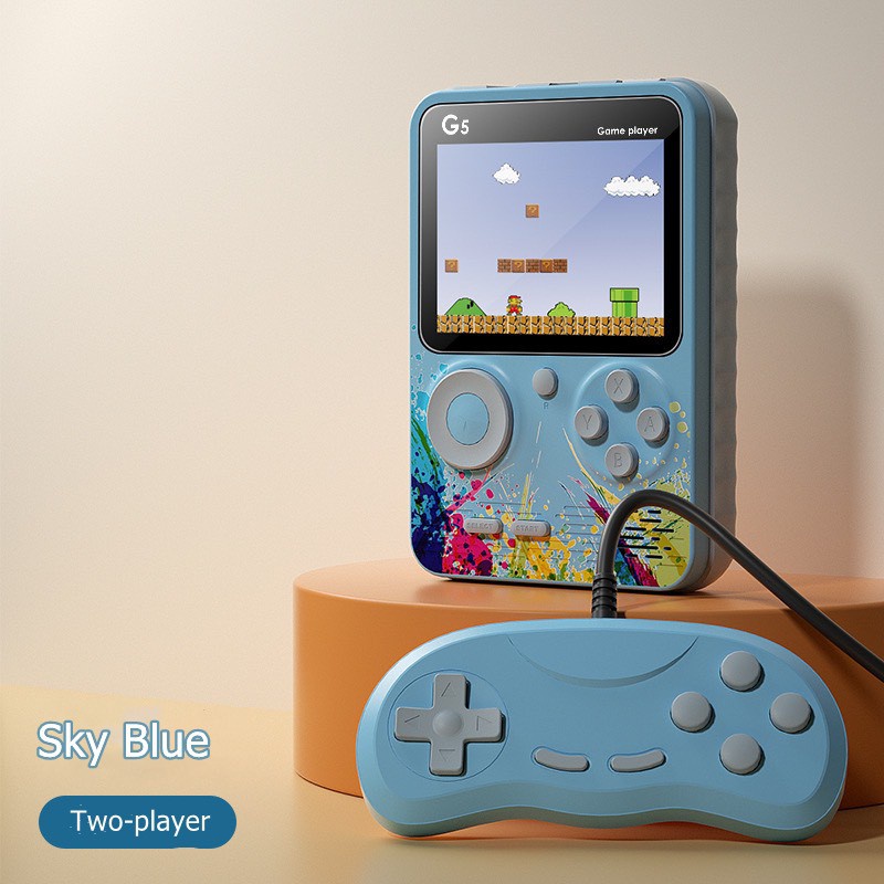 Máy Chơi Game Cầm Tay G5 - Màn Hình Màu 3.0 Inch - Có Pin Sạc - 500 Trò Chơi Cổ Điển - Hỗ trợ chơi 2 người