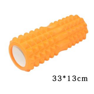 Con lăn Yoga Massage Foarm Roller, Ống Trụ Lăn Xốp Thể Thao Giãn Cơ Có Gai Roam Rollet Cao Cấp