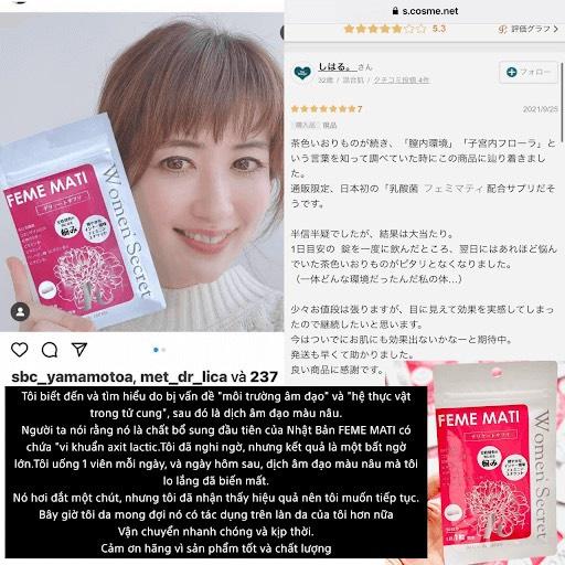 Viên Uống Se Khít Feme Mati Gói 30v Chính Hãng - Viên Uống Se Khít - Hồng Hào Cho Phụ Nữ