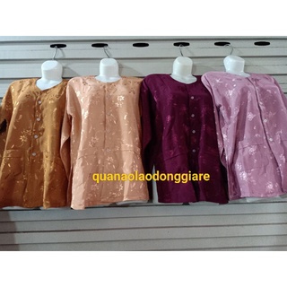 Áo lụa áo gấm bà ba có túi cho bà già