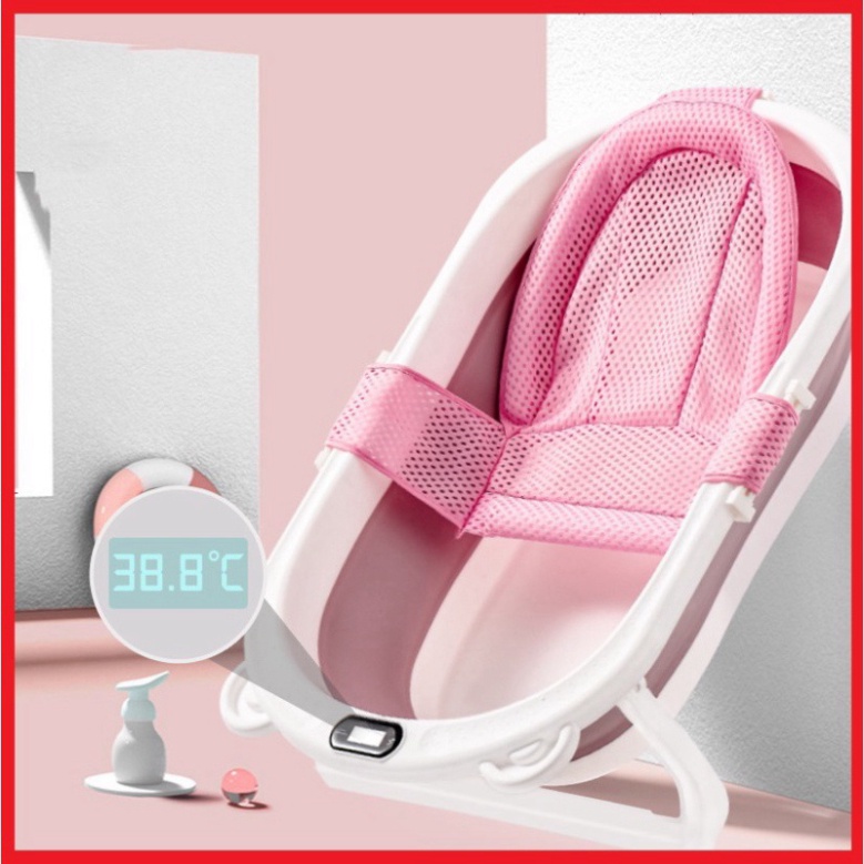 THAU CHẬU TẮM CHO BÉ GẤP GỌN SIZE TO BABYJOY MART ( HÀNG CAO CẤP )