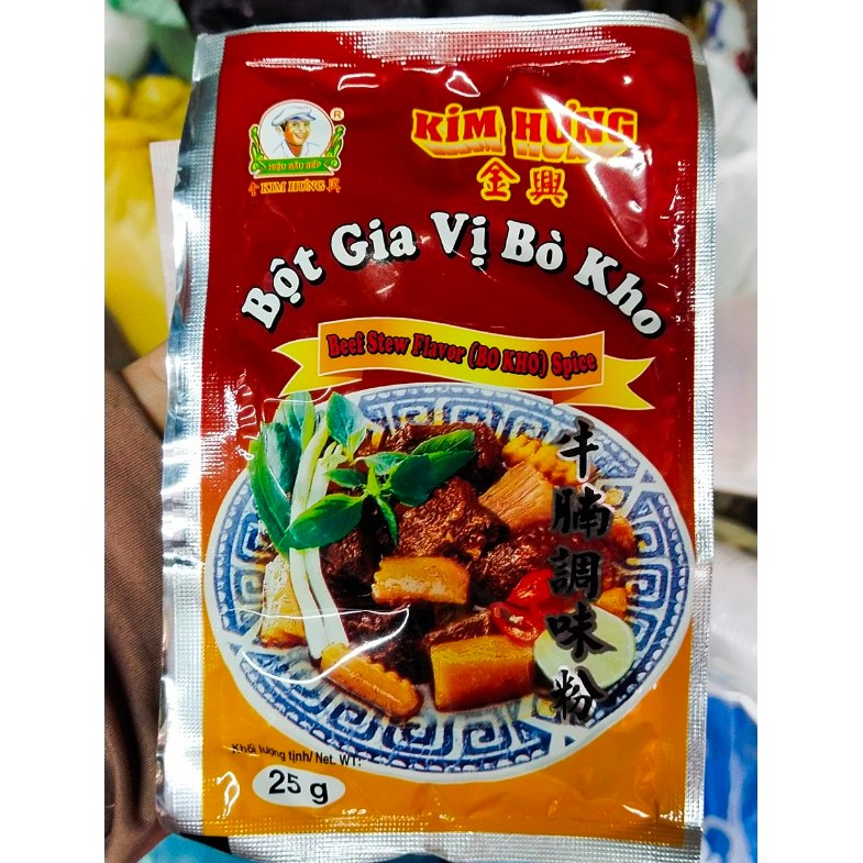 Bột gia vị bò kho Kim Hưng 25gr