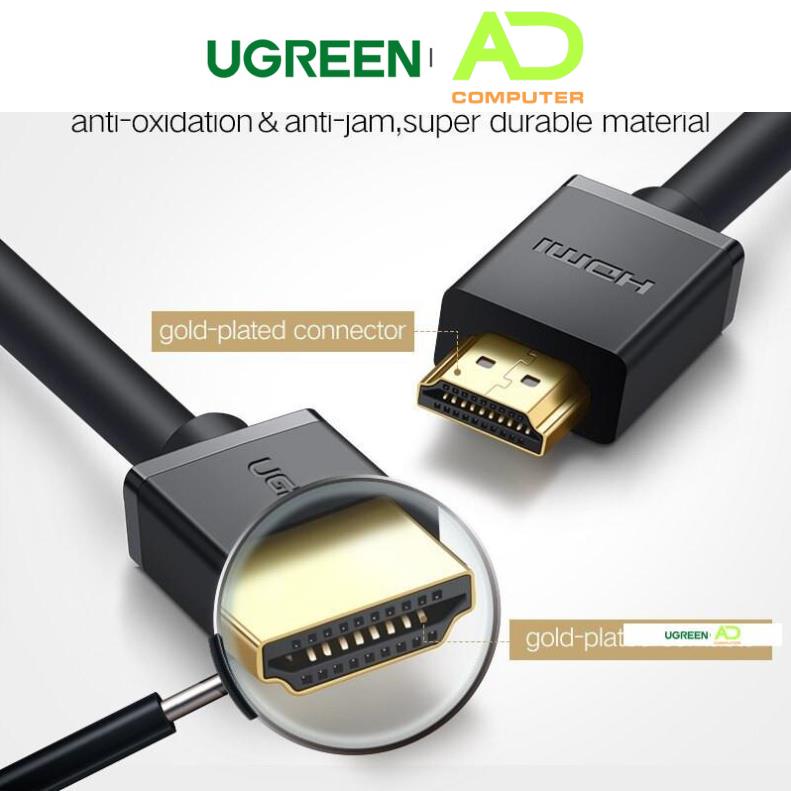 Dây HDMI 1.4 thuần đồng 19+1 Dài 1-5M UGREEN HD104 - Hàng phân phối chính hãng - Bảo hành 18 tháng