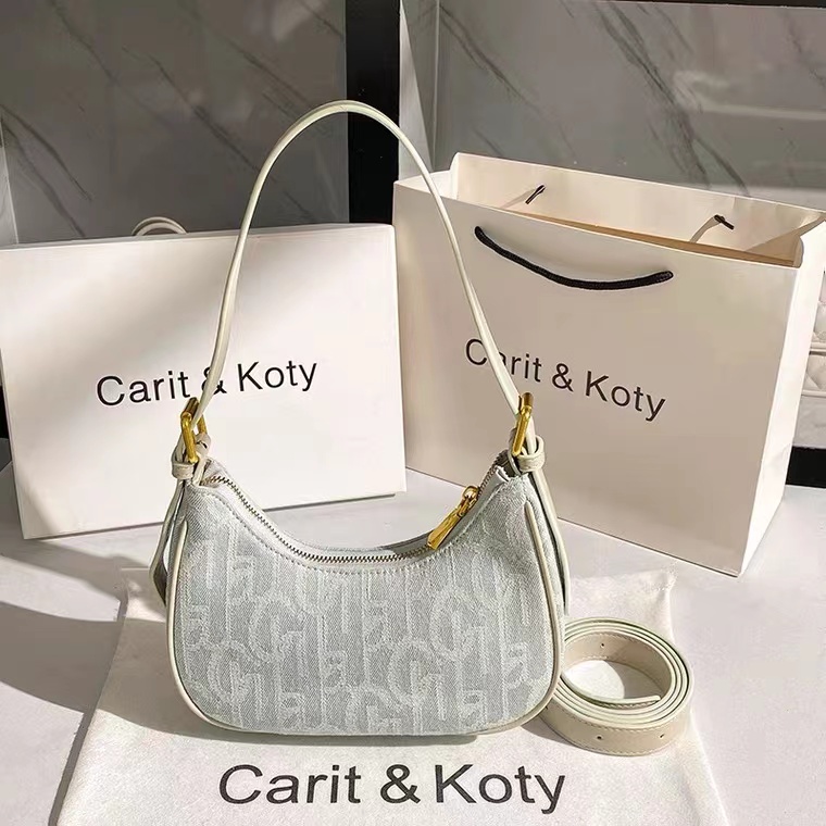 Túi xách đeo vai đơn canvas da PU phong cách Hong Kong retro thời trang thu hè 2022 mới dành cho nữ