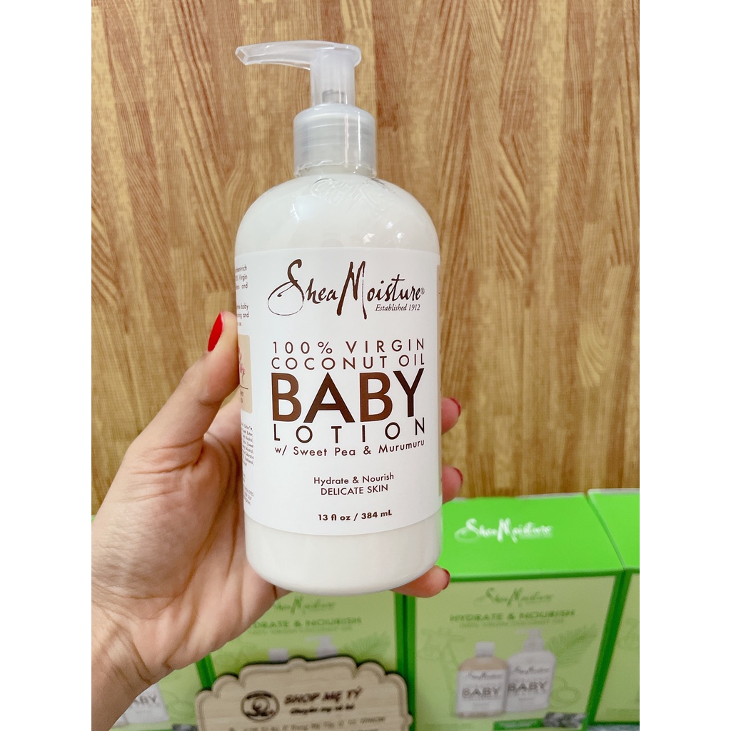 [Mã 253FMCGSALE giảm 100k đơn 500k] Sữa tắm gội Shea Moisture Baby Wash &amp; Shampoo 2-in-1 cho bé từ 0M+ 384ml (Mỹ)