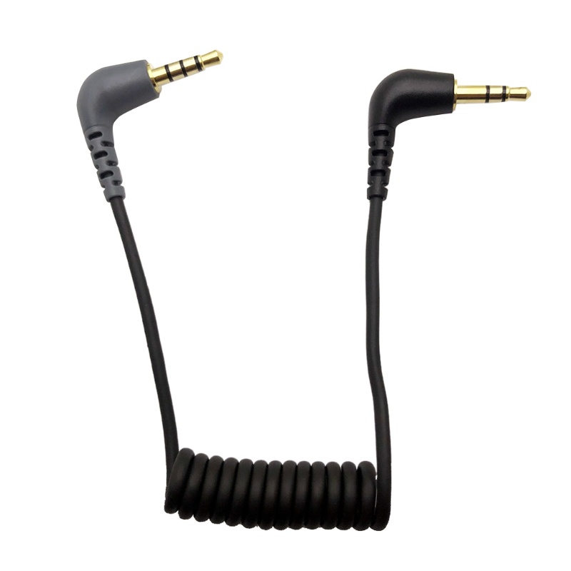 Dây Cáp Lò Xo Chuyển Đổi Micro TRS Sang TRRS 3 5mm Cho RODE SC7 SC3 Video Micro-Type