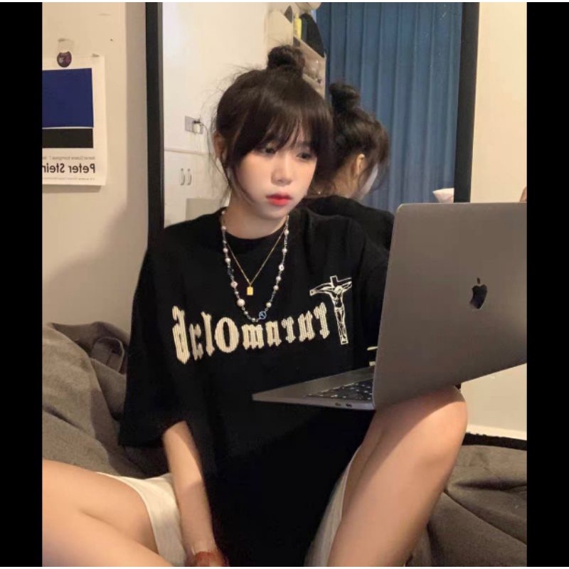 Bộ Thun Cộc Tay TPY Unisex [FREESHIP] Set đồ quần sooc đùi kèm áo phông form rộng tay lỡ vintage 3158 hàn quốc
