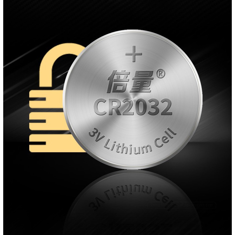 Vỉ 05 Pin nút CR 2032 3V 220mAh (Vỉ 5pin) dung lượng cao Doublepow Pin đồng hồ kỹ thuật số, chìa khóa xe, bút laser