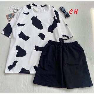Sét áo bò sữa + quần COH0321