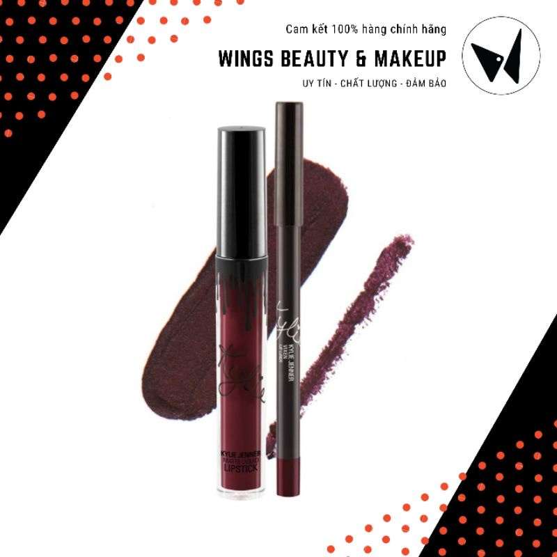 Kit son Kylie Matte Liquid Lipstick & Lip Liner (Vixen)