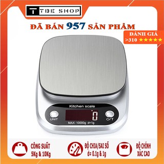 Cân Điện Tử Mini 10kg 1g & 5kg 0.1g Thiết Kế Hợp Kim Thép Độ Chính Xác Cao ( Bảo Hành 1 Năm ) TBE Shop