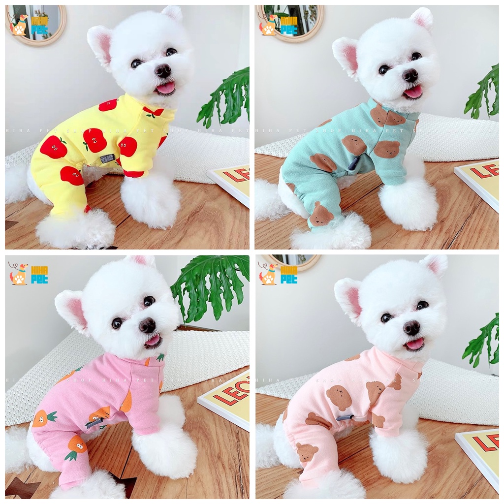 Quần Áo Cho Chó Mèo Thun Xịn Quần Áo Thú Cưng Hoạt Hình Dễ Thương Hihapet.