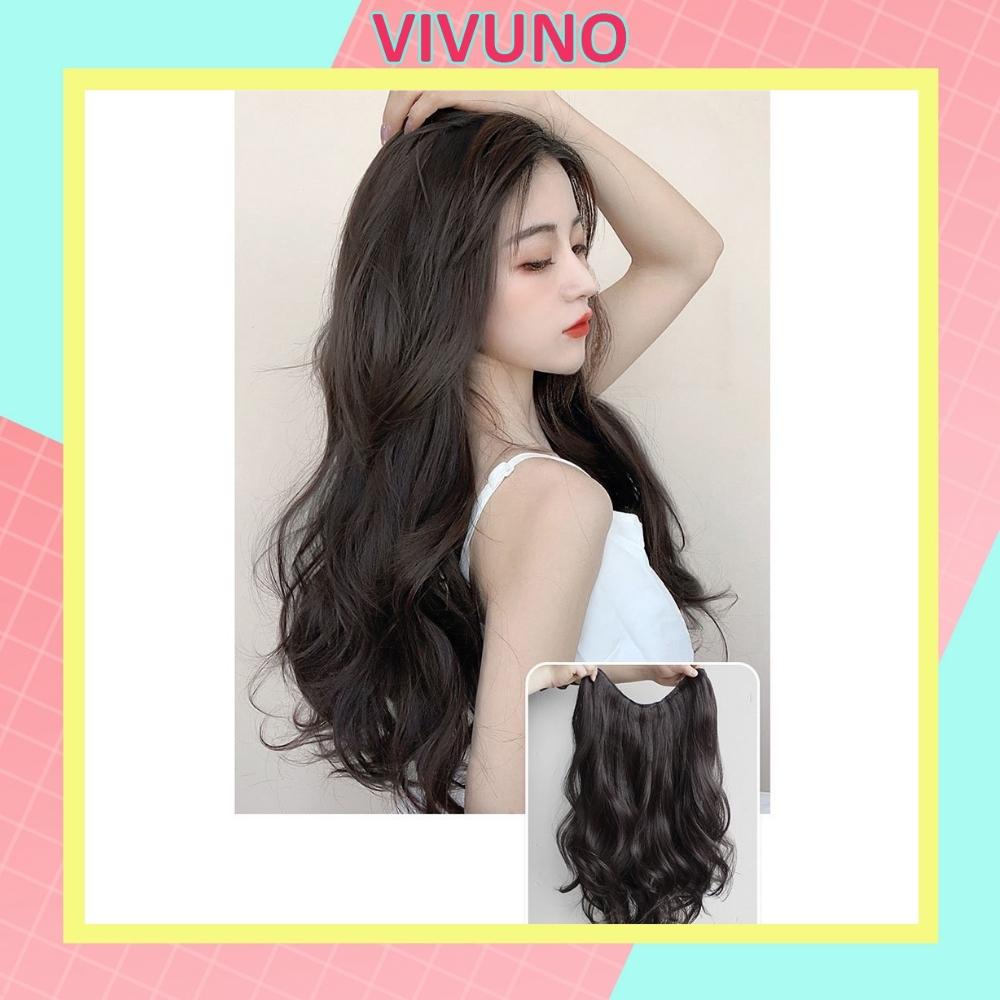 Tóc giả Vivuno tóc kẹp 6 phím Xoăn bồng bềnh Hàn Quốc TG18