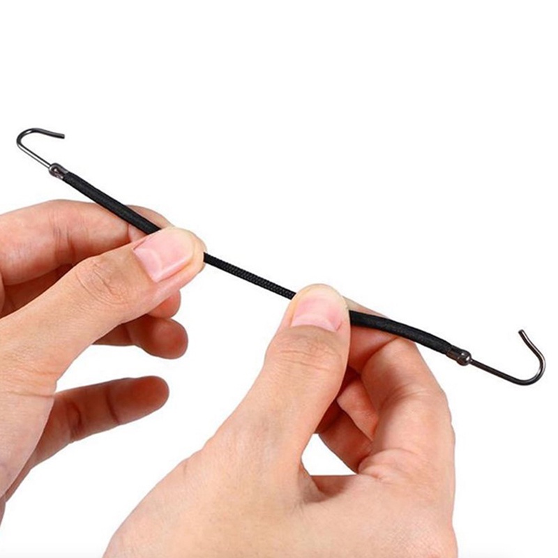 Set 10 Dây Cột Tóc Co Giãn Kèm Móc Tiện Dụng