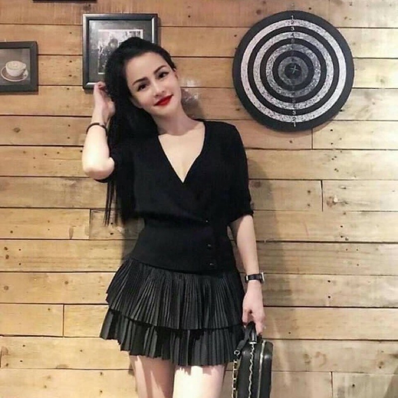 Chân Váy Xếp Ly 2 Tầng ( Có Lót Trong ) | BigBuy360 - bigbuy360.vn