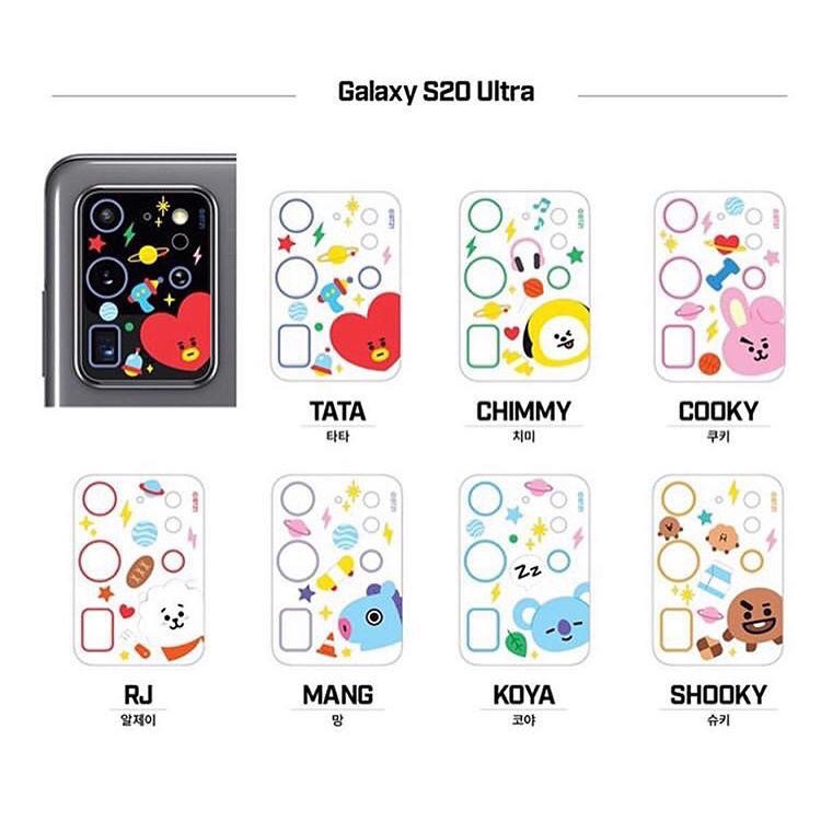 A099 ❤️ 100% official BT21 BTS original authentic Miếng Dán Bảo Vệ Máy Ảnh  Chính Hãng