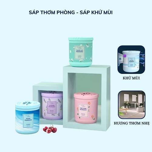 [Đào Hoa Đảo] Hộp Sáp Thơm Hộp Thơm Phòng Khử Mùi Nhà Vệ Sinh Mùi Thơm Tự Nhiên Thelo