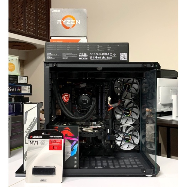 Bộ máy tính ryzen 9 5950x, 32G ram 3200Mhz, nvme 1T, gtx 1080 8G