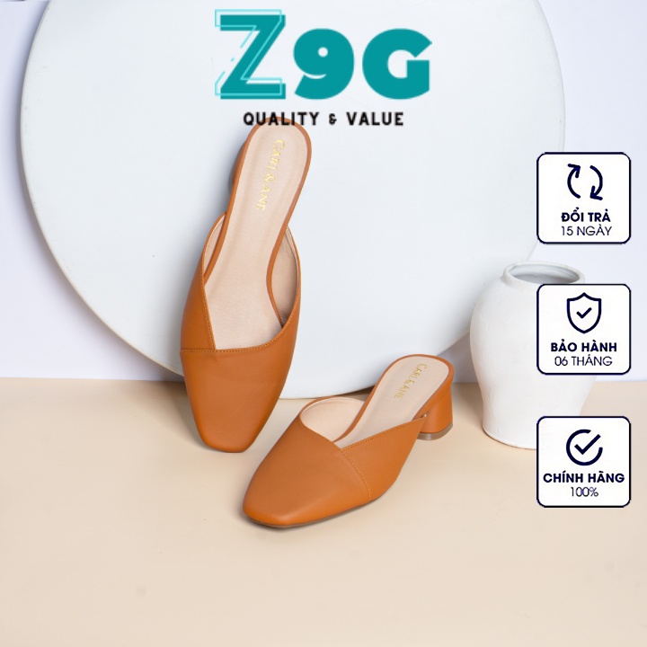 Dép Cao Gót, Dép Cao Gót Thời Trang Bít Mũi Đế Vuông 4cm CL008
