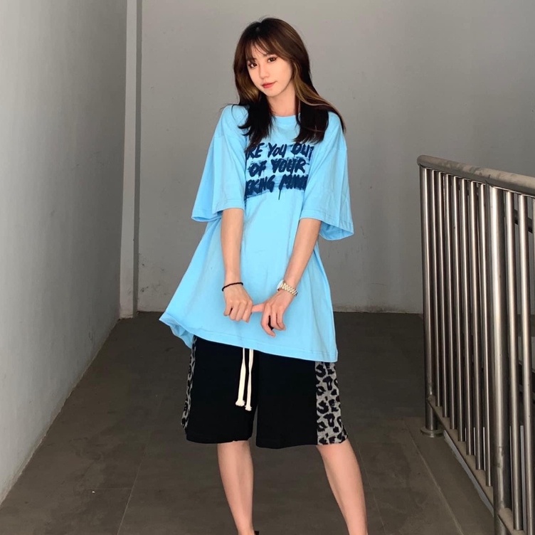 Áo thun tay lỡ nam nữ form rộng unisex phong cách AT 512