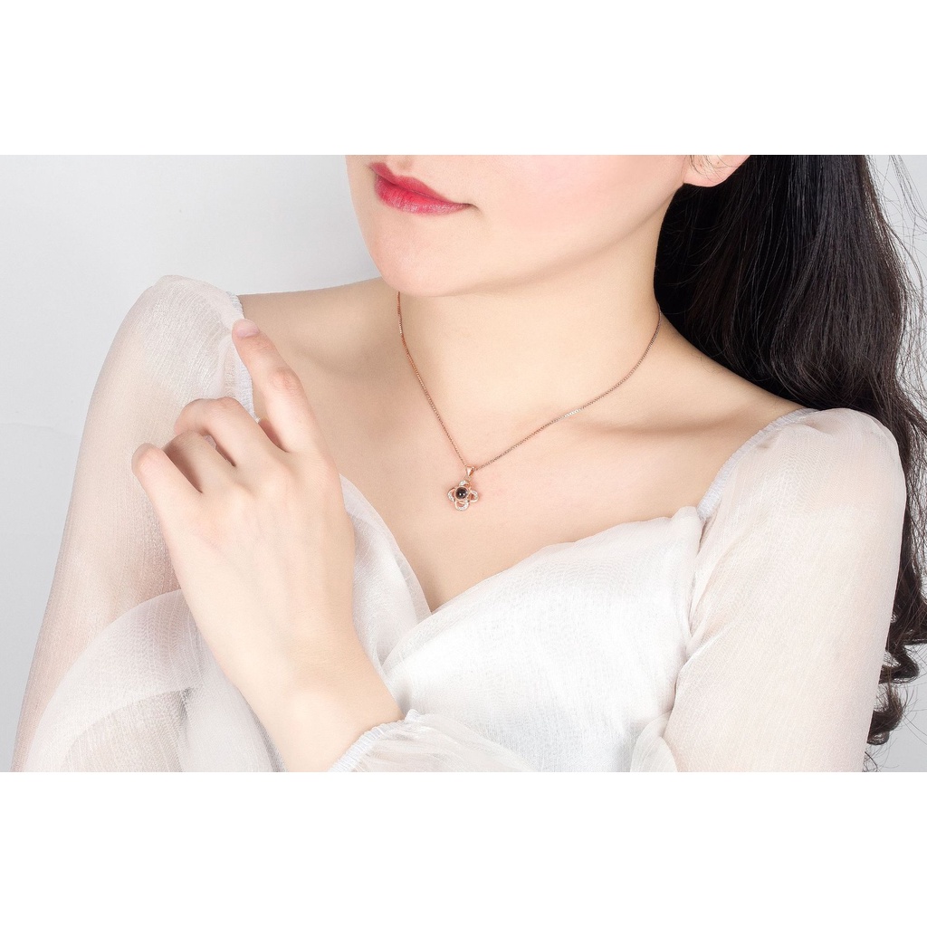 Vòng cổ bằng bạc 925 22 kiểu mặt dây dễ thương tùy chọn