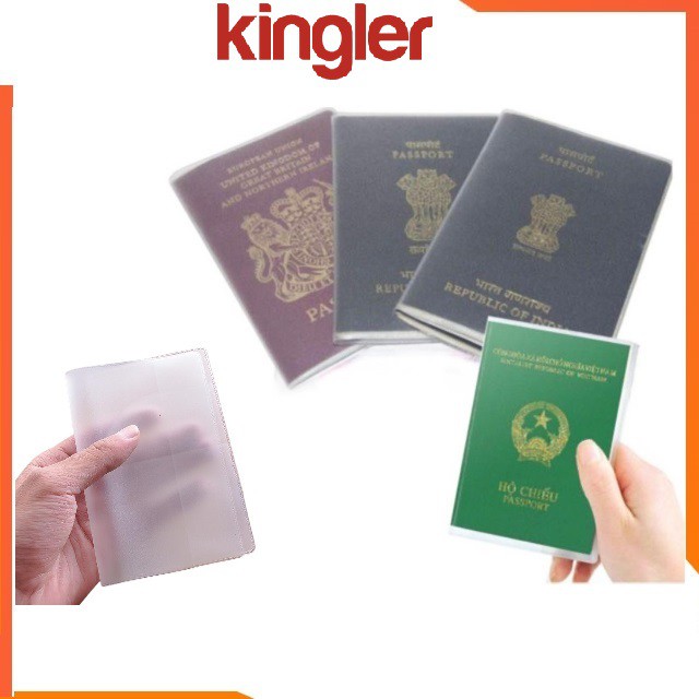 Vỏ Bọc Hộ Chiếu - Vỏ Passport Mềm Dẻo Trong Suốt, Tiện Dụng, An Toàn Khi Đi Du Lịch. Kingler 5310