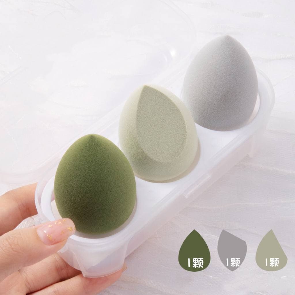 Set 3 mút tán kem nền thế hệ mới tạo lớp nền siêu mỏng và mịn Zuzu Cosmetic HUBEAUTY