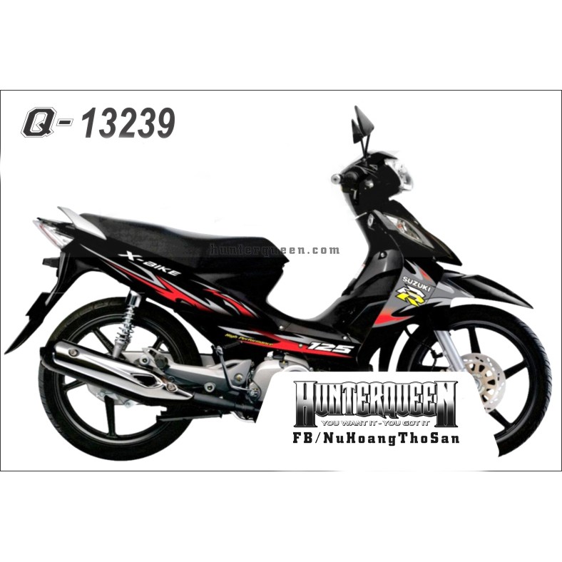 Tem chế X Bike RR. Đen xám đỏ. Xanh trắng. Thay đổi màu sắc và chi tiết theo yêu cầu. Sắc nét, bền màu