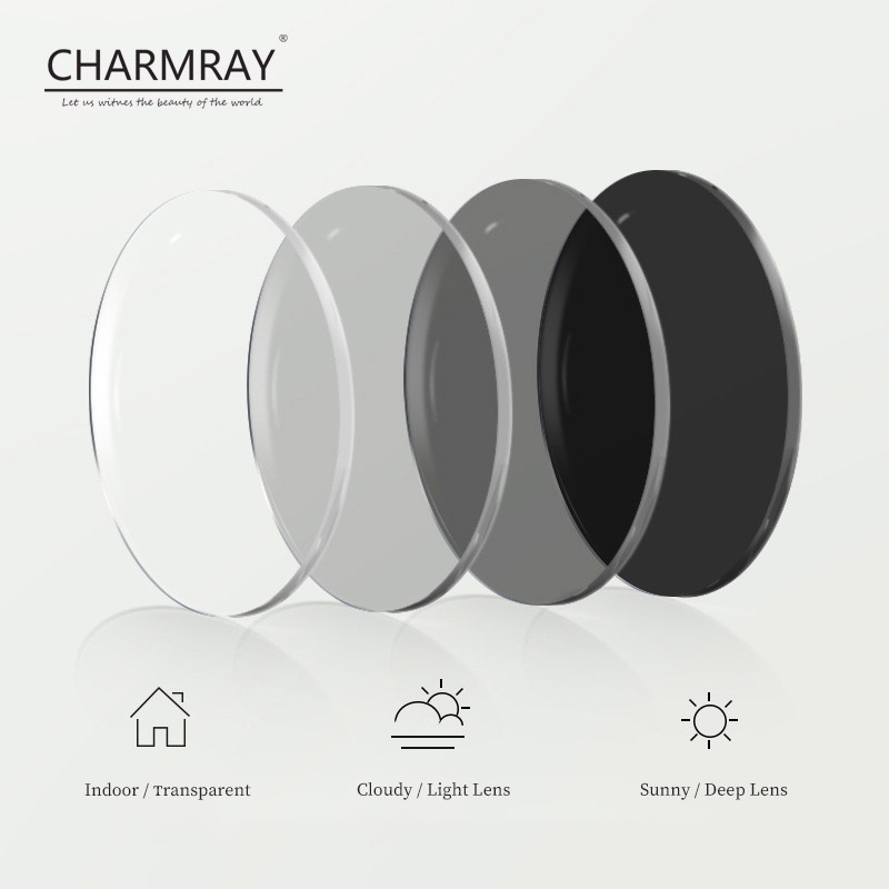 Mắt kính chống bức xạ CHARMRAY hình vuông thời trang cho nam nữ