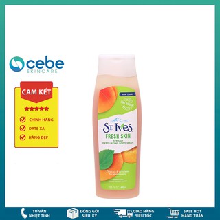 Sữa tắm tẩy tế bào chết St.Ives Fresh Skin Apricot Exfoliating Body Wash (400mL)
