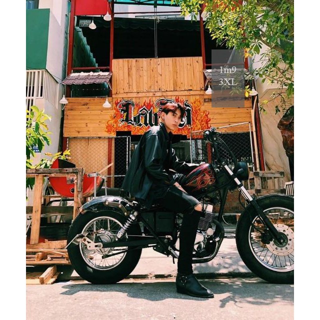 Khoác da Harajuku Cá tính kiểu Hàn K0001