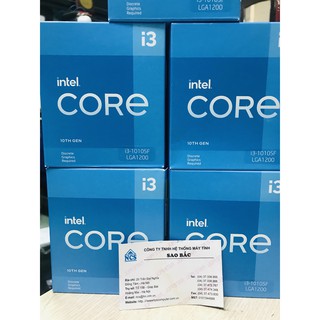 Mua CPU Intel Core i3-10105F (3.7GHz turbo up to 4.4Ghz  4 nhân 8 luồng  6MB Cache  65W) - Socket Intel LGA 1200