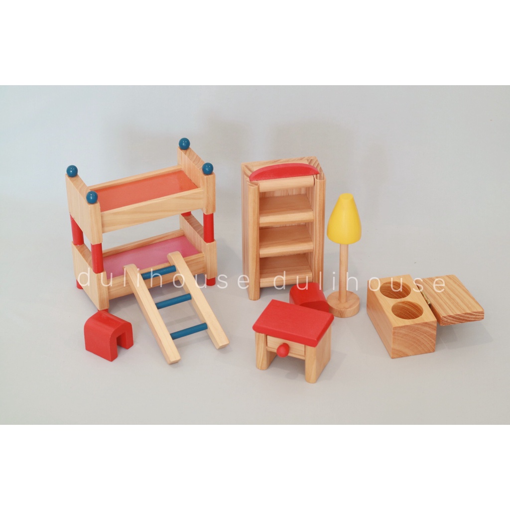 Đồ chơi Gỗ phòng ngủ cho bé Winwintoys Giúp làm quen, nhận biết đồ vật, sáng tạo trong việc sắp xếp