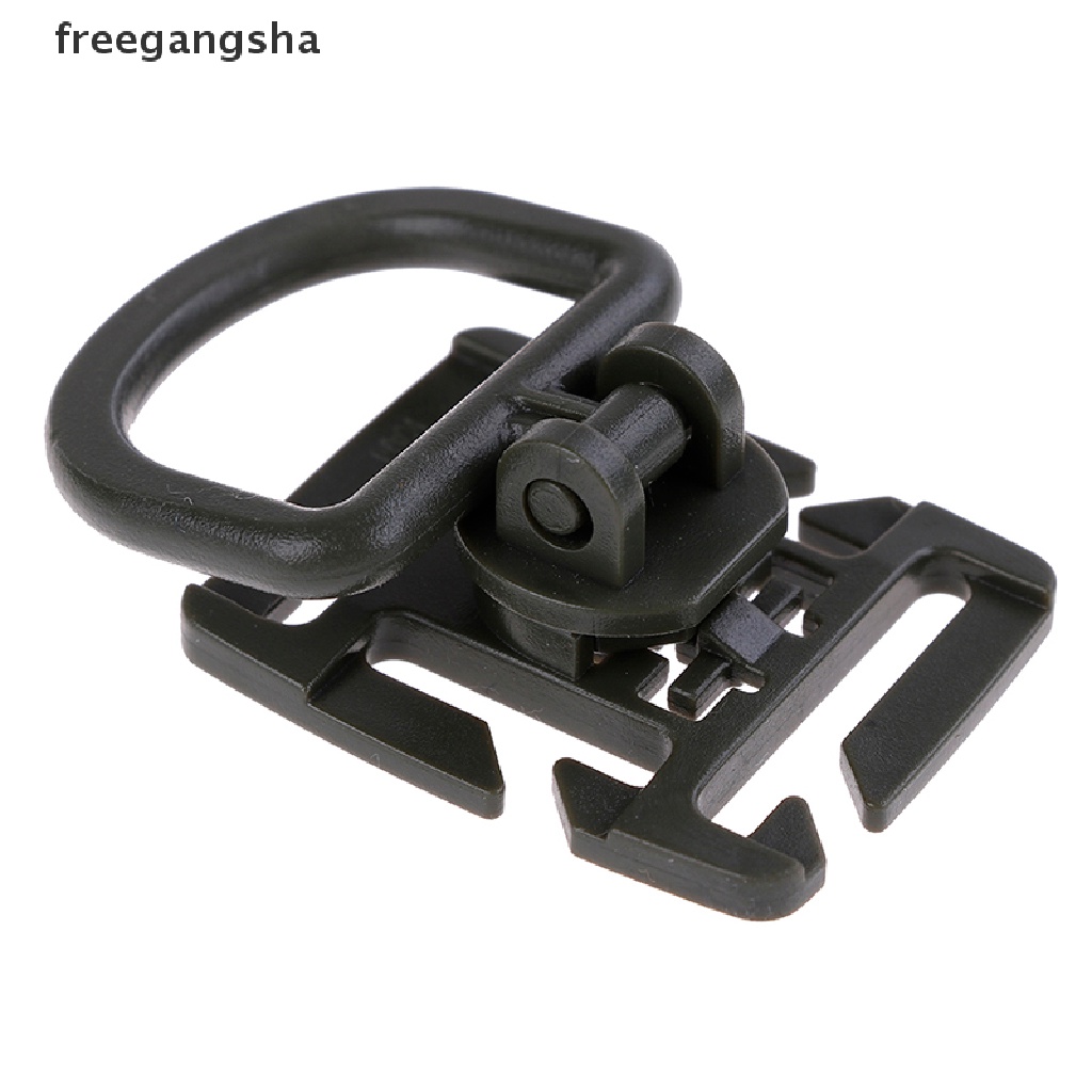 [FREG] 2pc Swivel D Ring Clip Webbing Clamp Tactical Backpack Attach Strap Hang Outdoor FDH