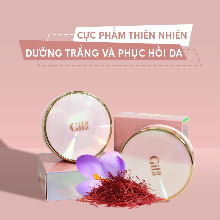 Phấn nước GILAA LONG WEAR DD CUSHION - SPF50+/PA+++ (1 lõi x 13g) | BigBuy360 - bigbuy360.vn