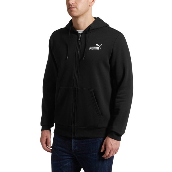 Áo khoác nỉ nam Puma Essentials Men's Hooded Fleece Jacket (Màu đen)