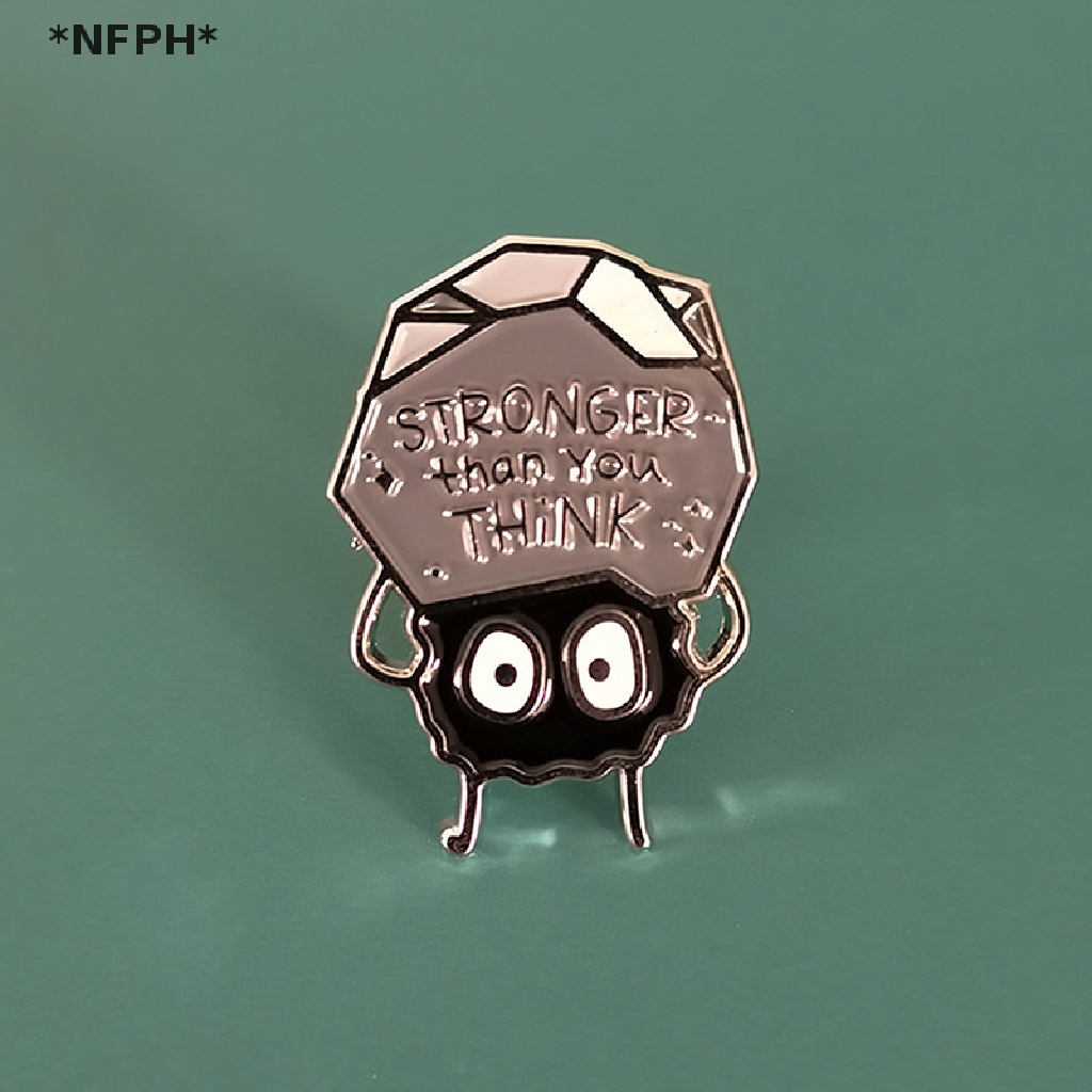 [NFPH] Trâm Cài Áo Tráng Men Soot Sprite Mạnh Mẽ Phụ Kiện Trang Sức [Hot