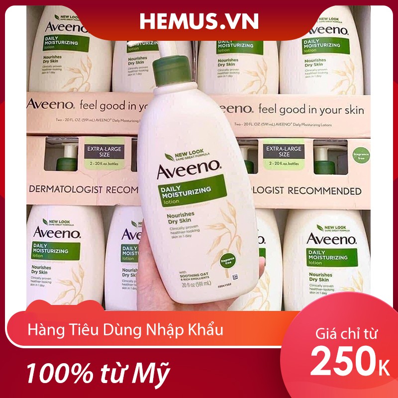 [Giá Tốt Nhất] Sữa Dưỡng Thể AVEENO Daily Moisturizing Lotion 591ml